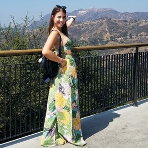 Two pieces tropical outfit